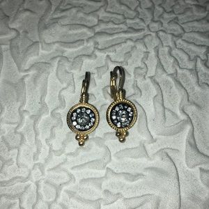 Vintage Earrings - Gold and Black